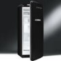GRADE A2 - Smeg CVB20RNE1 60cm Wide Retro Style Right Hinge Freestanding Upright Freezer - Black