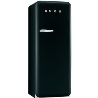 Smeg CVB20RNE 50's Style Left Hand Hinge Freestanding Freezer - Black