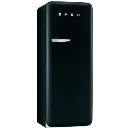Smeg CVB20RNE 50's Style Left Hand Hinge Freestanding Freezer - Black