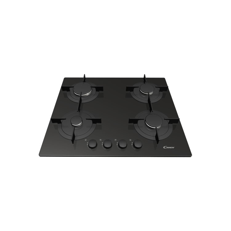Candy CVG64SPN 60cm Four Burner Gas Hob - Black