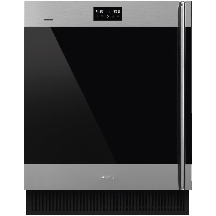 Smeg CVI338LWX2 Classic 60cm Height Built-in Wine Cooler With Wi-Fi - Left Hand Hinge - Stainless St