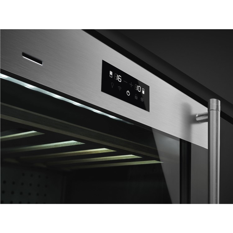 Smeg CVI338LWX2 Classic 60cm Height Built-in Wine Cooler With Wi-Fi - Left Hand Hinge - Stainless St