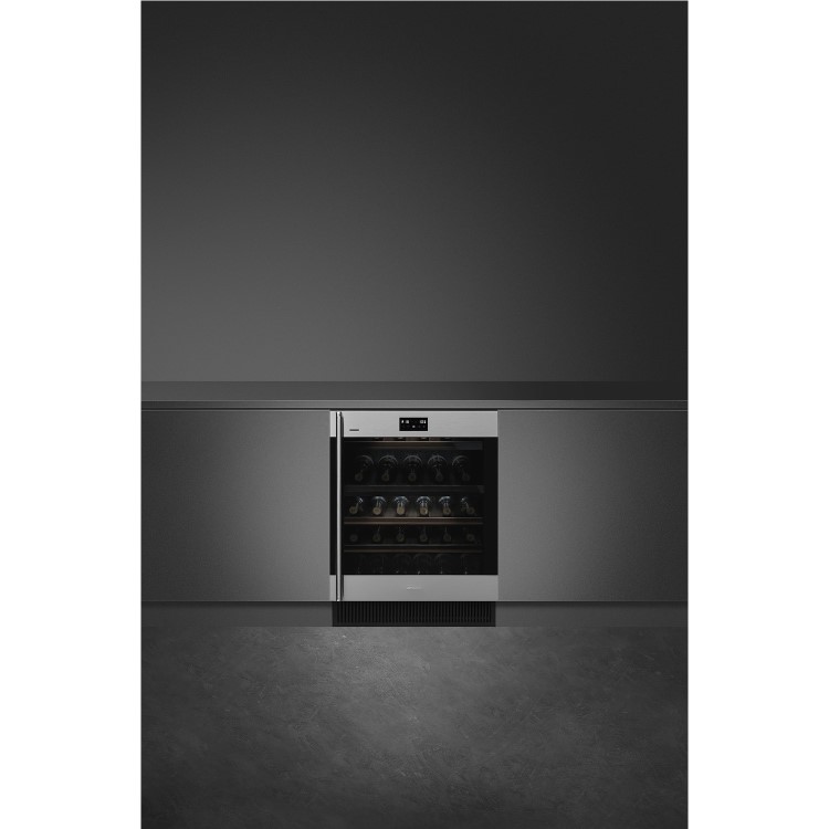 Smeg CVI338RWX2 Classic 60cm Height Built-in Wine Cooler With Wi-Fi - Right Hand Hinge - Stainless S
