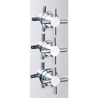 Triple Crosshead Concealed Shower Valve