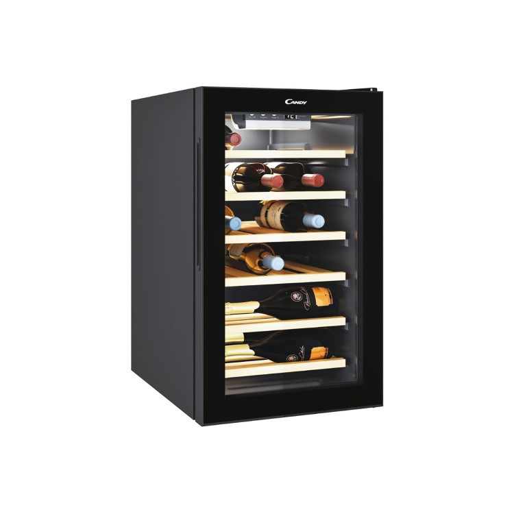 Candy 21 Bottle Single Zone Wine Cooler - Black