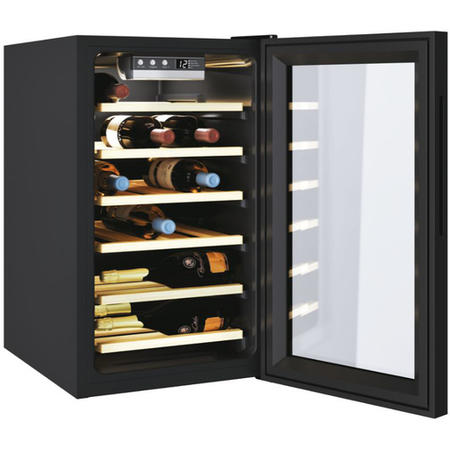 Candy 21 Bottle Single Zone Wine Cooler - Black