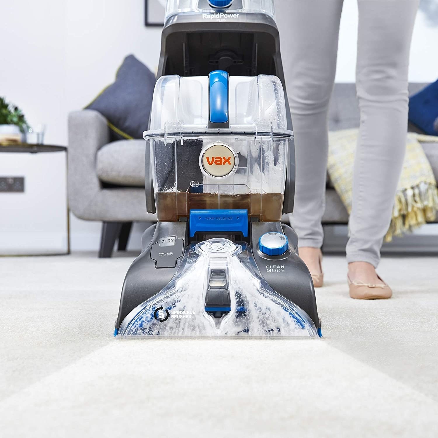 Refurbished Vax Rapid Power Plus Carpet Cleaner Grey And Blue A1 refurbished-vax-rapid-power-plus-carpet-cleaner-grey-and-blue-a1