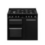 Smeg Concert 100cm Dual Fuel Range Cooker - Black
