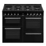 Smeg Concert 110cm Dual Fuel Range Cooker - Black