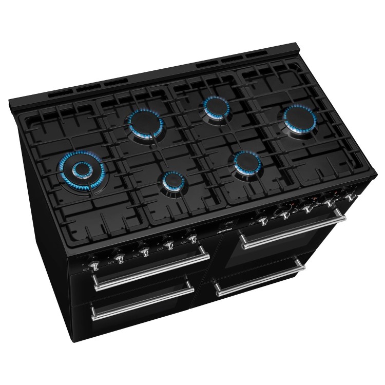 Smeg Concert 110cm Dual Fuel Range Cooker - Black