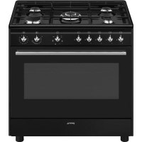 Refurbished Smeg Concert CX91GMBL 90cm Dual Fuel Range Cooker Black Refurbished Smeg Concert CX91GMBL 90cm Dual Fuel Range Cooker Black