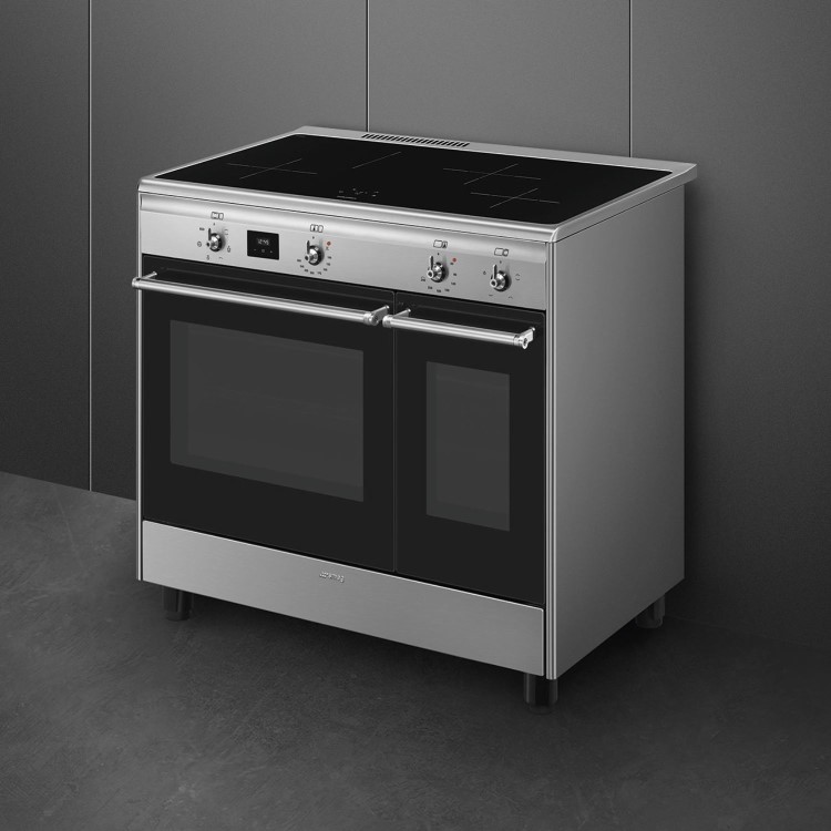 Smeg 90cm Electric Induction Cooker - Stainless Steel