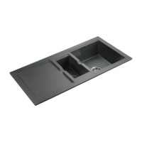 Rangemaster CX9852GG Cubix 985x508 1.5 Bowl Reversible Granite Grey Sink