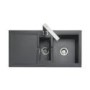 Rangemaster CX9852GG Cubix 985x508 1.5 Bowl Reversible Granite Grey Sink
