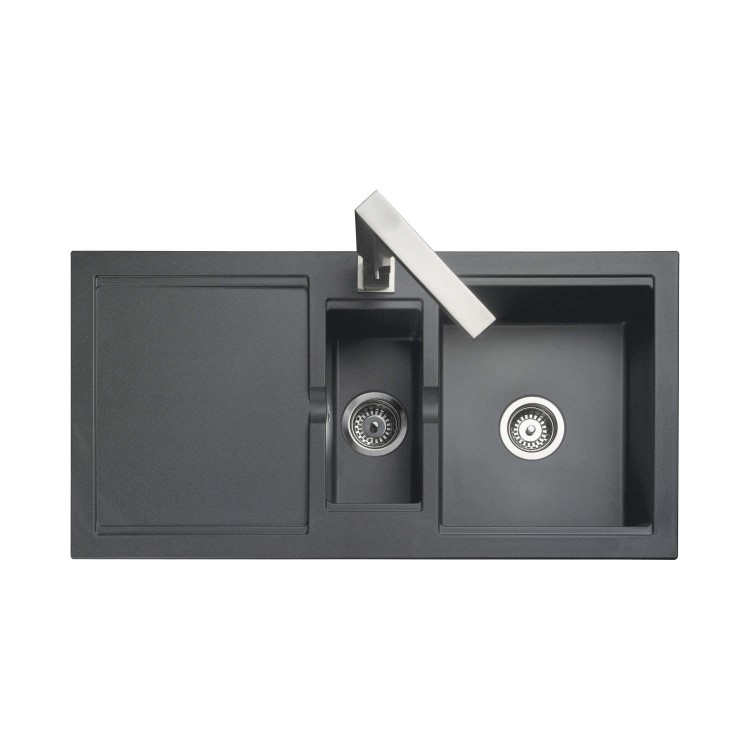 Rangemaster CX9852GG Cubix 985x508 1.5 Bowl Reversible Granite Grey Sink