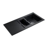Rangemaster CX9852OX Cubix 985x508 1.5 Bowl Reversible Onyx Sink