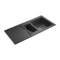 Rangemaster CX9852PW Cubix 985x508 1.5 Bowl Reversible Pewter Sink