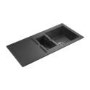 Rangemaster CX9852PW Cubix 985x508 1.5 Bowl Reversible Pewter Sink