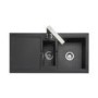Rangemaster CX9852PW Cubix 985x508 1.5 Bowl Reversible Pewter Sink