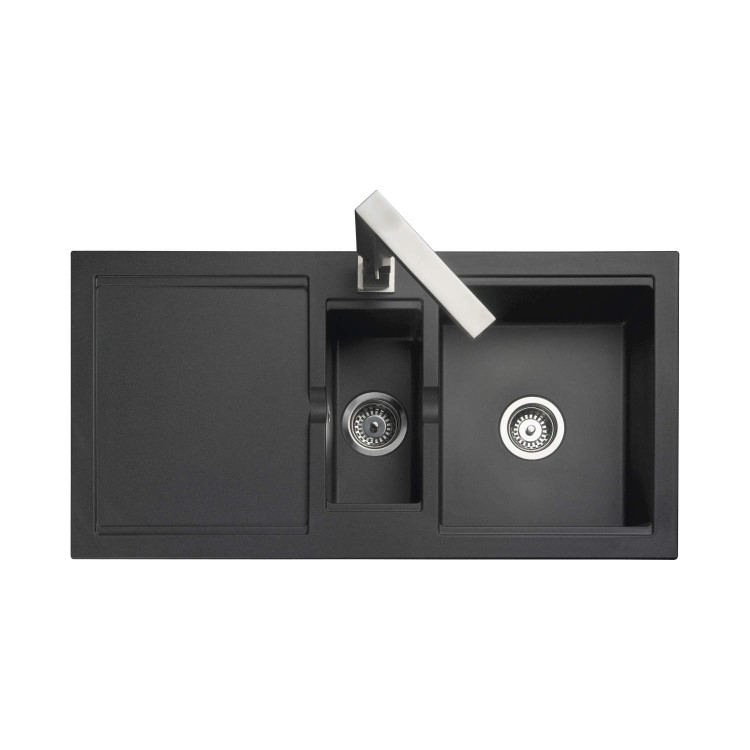 Rangemaster CX9852PW Cubix 985x508 1.5 Bowl Reversible Pewter Sink