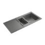 Rangemaster CX9852SI Cubix 985x508 1.5 Bowl Reversible Silver Sink