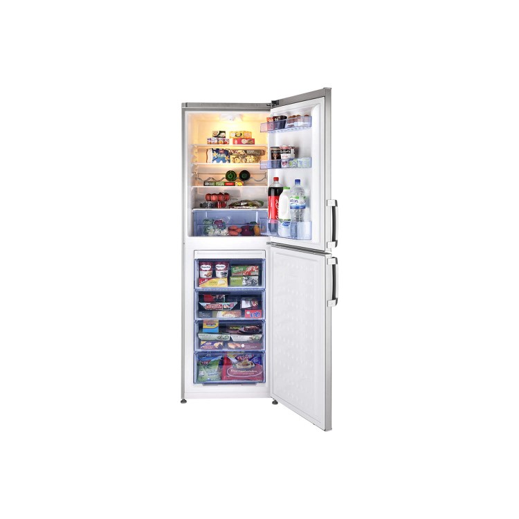 Beko CXF6114S Freestanding Frost Free Fridge Freezer Silver