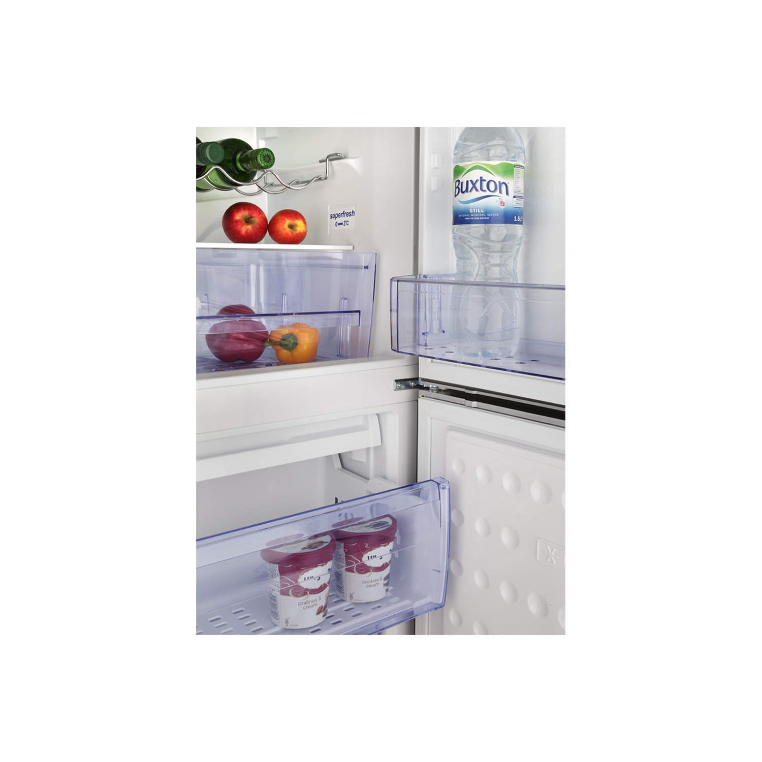 Beko CXF6114S Freestanding Frost Free Fridge Freezer Silver