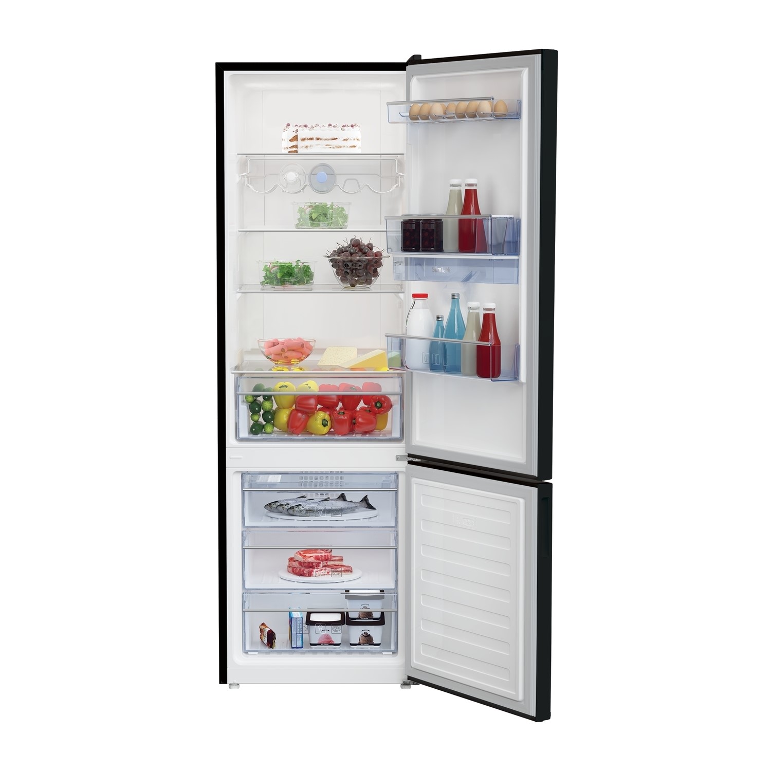 Beko CXFG1685DTB 6040 Freestanding Fridge Freezer With NonPlumbed