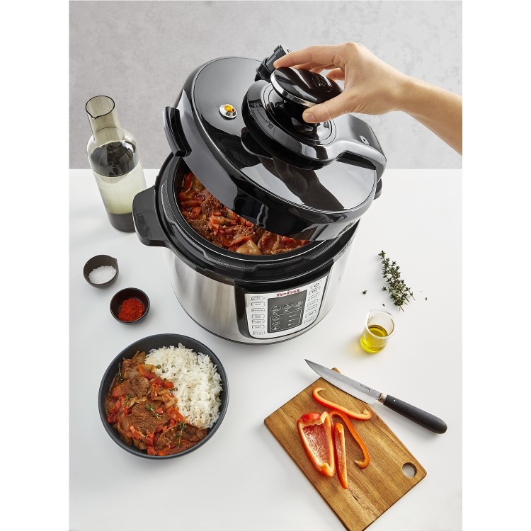 Refurbished Tefal CY505E40 All-In-One Electric Pressure Cooker Stainless Steel