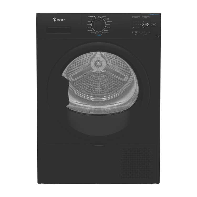 Indesit 9kg Heat Pump Tumble Dryer - Black