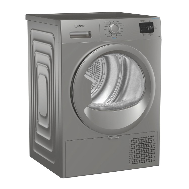 Indesit 9kg Heat Pump Tumble Dryer - Silver