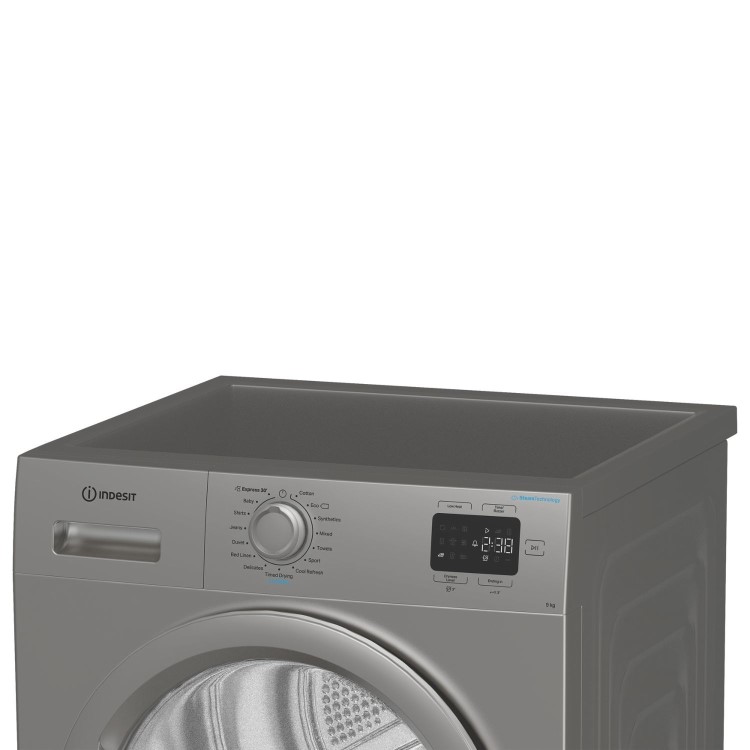Indesit 9kg Heat Pump Tumble Dryer - Silver