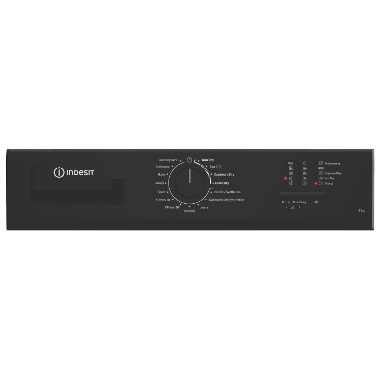 Indesit 8kg Condenser Tumble Dryer - Black