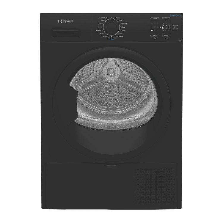 Indesit 8kg Heat Pump Dryer - Black