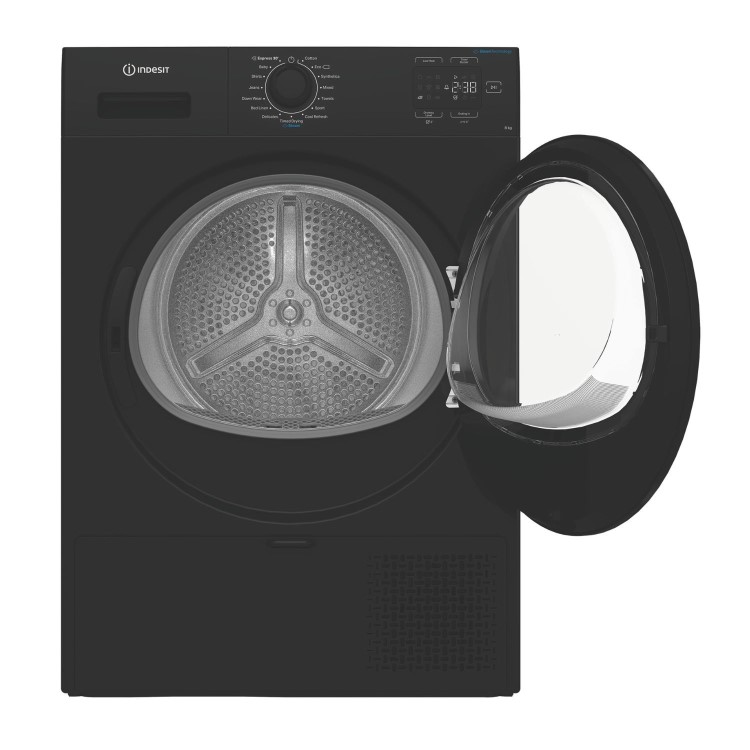 Indesit 8kg Heat Pump Dryer - Black