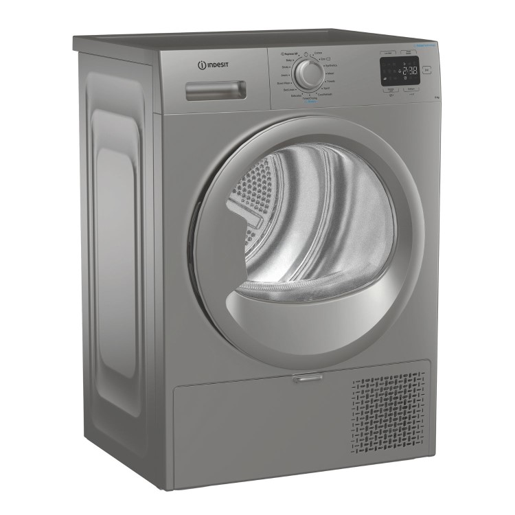 Indesit 8kg Heat Pump Dryer - Silver