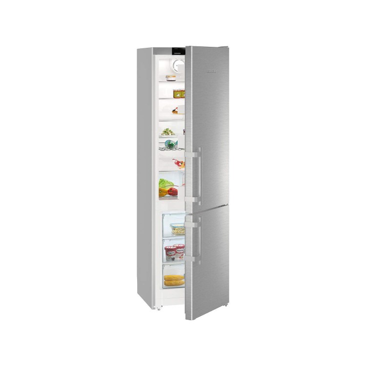 Liebherr Cef3825 Comfort 201x60cm A+++ SmartFrost Freestanding Fridge Freezer SmartSteel Doors