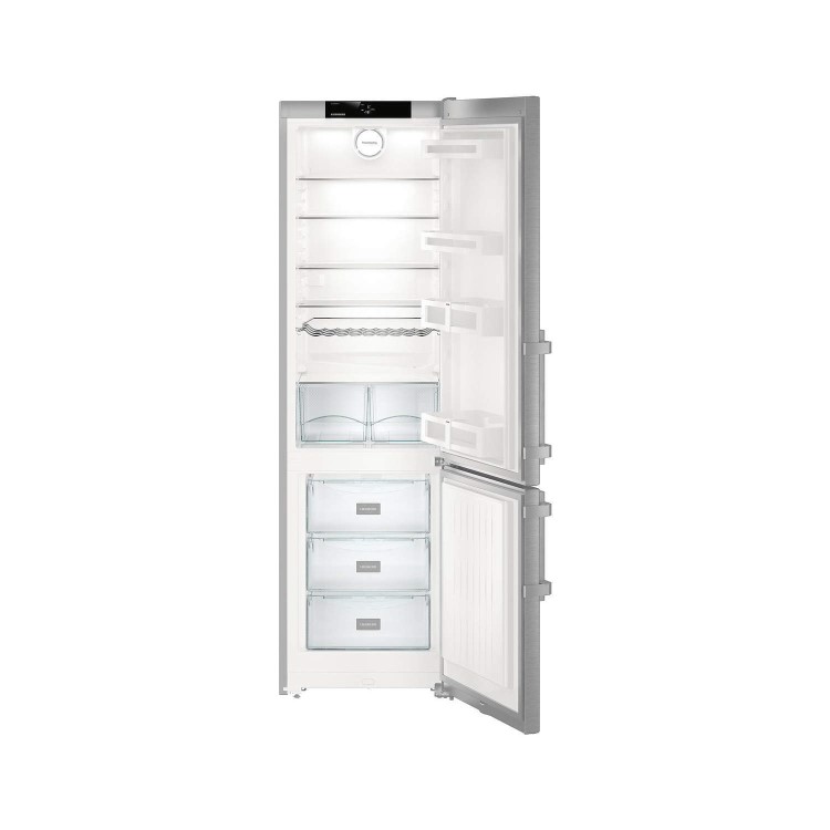 Liebherr Cef3825 Comfort 201x60cm A+++ SmartFrost Freestanding Fridge Freezer SmartSteel Doors