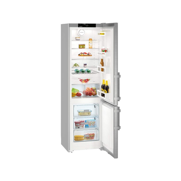 Liebherr Cef3825 Comfort 201x60cm A+++ SmartFrost Freestanding Fridge Freezer SmartSteel Doors