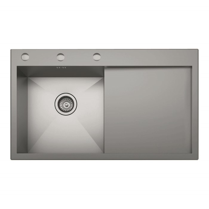 Taylor Moore Charles Inset Right Hand Drainer 1 Bowl Stainless Taylor Moore Charles Inset Right Hand Drainer 1 Bowl Stainless Steel Sink