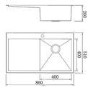 Taylor & Moore Single Bowl Stainless Steel Kitchen Sink