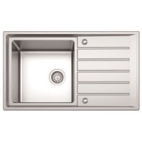 Refurbished Taylor & Moore Como Single Bowl Reversible Drainer Stainless Steel Sink