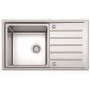 Refurbished Taylor & Moore Como Single Bowl Reversible Drainer Stainless Steel Sink