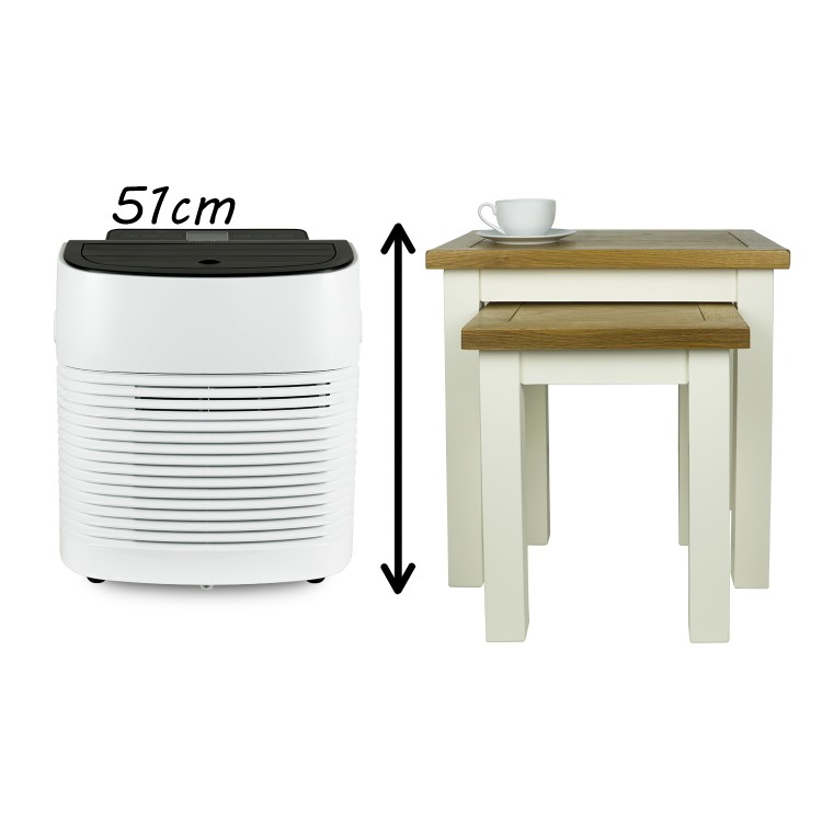 GRADE A1 - electriQ Compact 9000 BTU Small and Powerful Portable Air Conditioner for Rooms up to 21 sqm