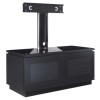 MMT Diamond D1120 Black TV Cabinet with Cantilever - Up to 50 Inch