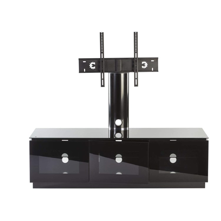 MMT Diamond D1500/3 Black TV Cabinet with Cantiliever - Up to 65 Inch