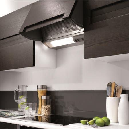 Neff D2664X0GB 60cm Integrated Cooker Hood Silver Metallic