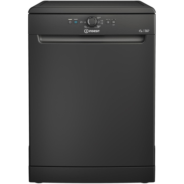 Refurbished Indesit D2FHK26BUK 14 Place Freestanding Dishwasher Black