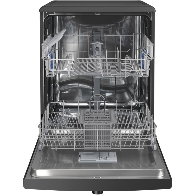 Refurbished Indesit D2FHK26BUK 14 Place Freestanding Dishwasher Black