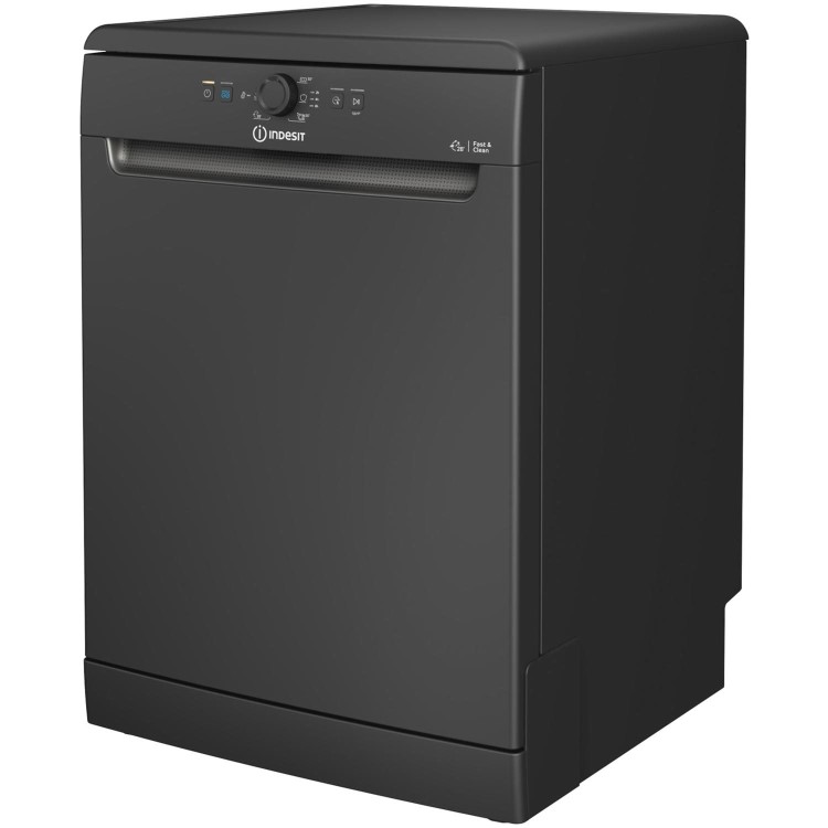Refurbished Indesit D2FHK26BUK 14 Place Freestanding Dishwasher Black